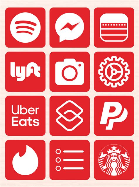 Red App Icons Iphone Terisa Whitworth
