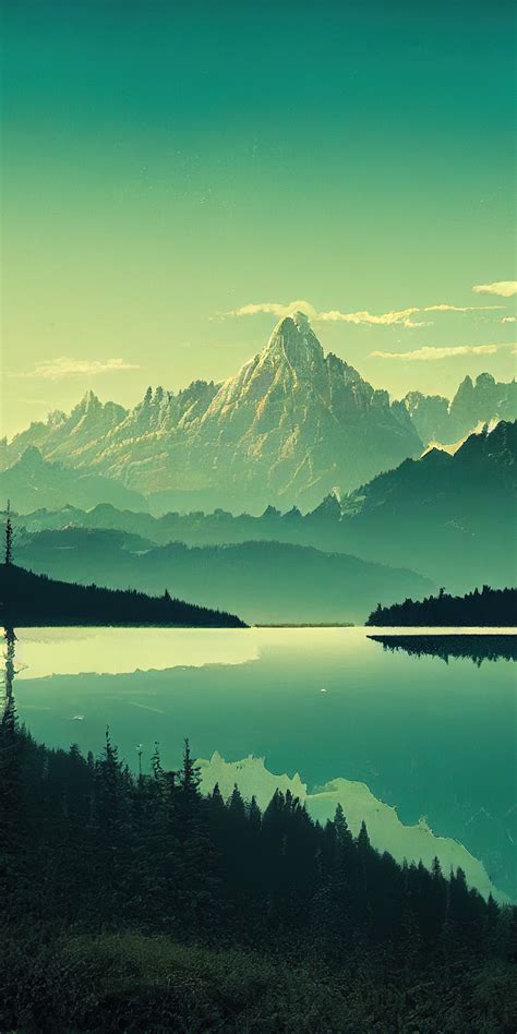 1080x2160 Landscape Reflection Lake Trees One Plus 5thonor 7xhonor