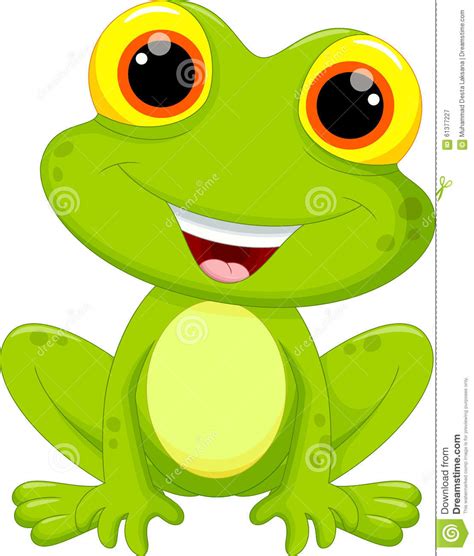 Cute Frog Cartoon Stock Illustration Illustration Of