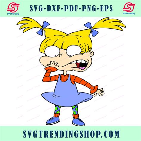Angelica Pickles Rugrats Svg Png Dxf Cricut Silhouette Cut File I