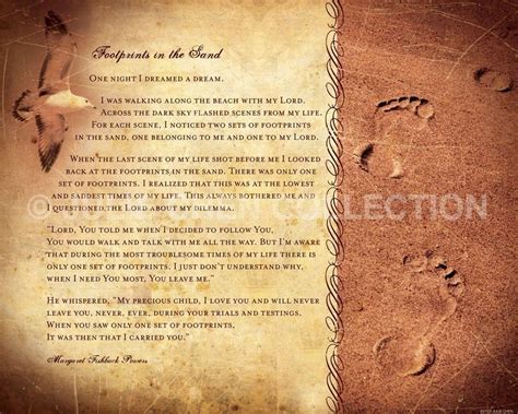Footprints Poem Christian T Religious Home Decor Etsy