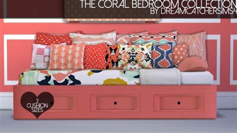 The Coral Bedroom Collection At Dreamcatchersims4 Sims 4 Updates
