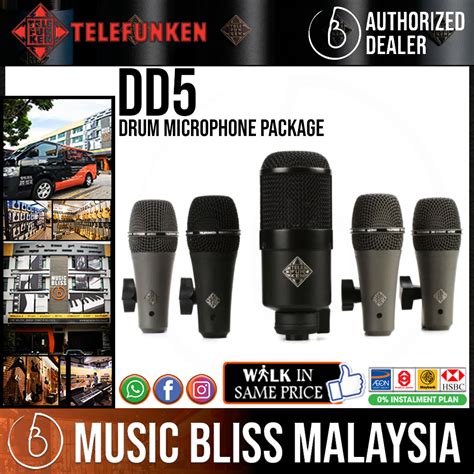 Telefunken Dd5 Drum Microphone Package Music Bliss Malaysia