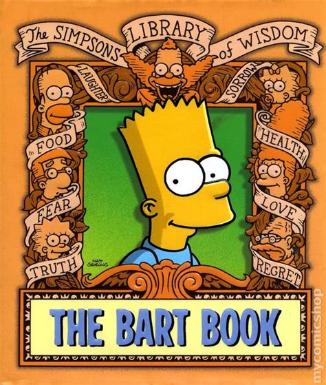 Simpsons Library Of Wisdom The Bart Book Hc 2004 Harpercollins Comic Books