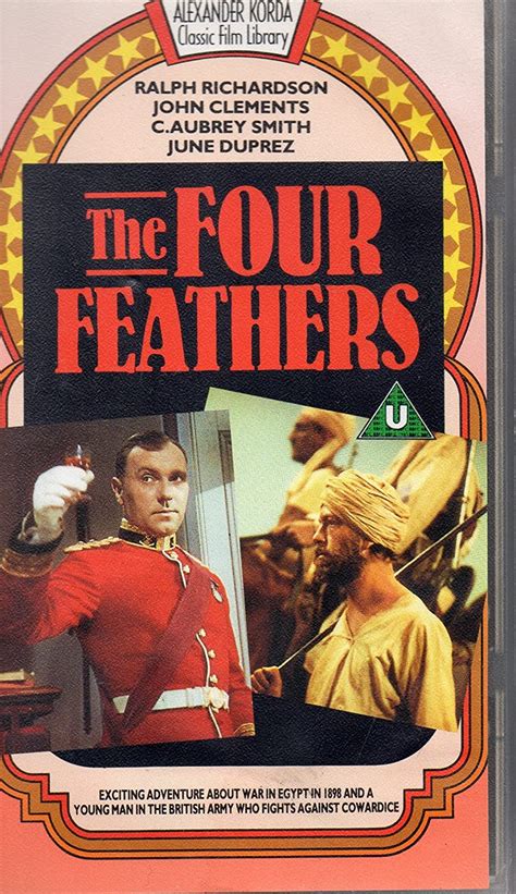 The Four Feathers Vhs 1939 Ralph Richardson Zoltan Korda Uk Dvd And Blu Ray