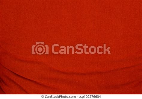 Red Wrinkled Fabric Texture For Background Canstock