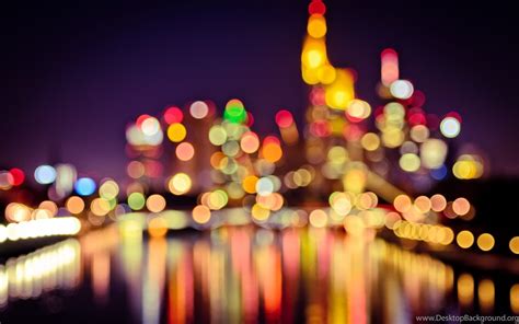 Macro City Night Bokeh Lights Photo Colors Close Up Hd Wallpapers