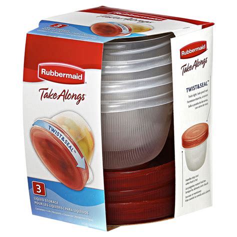 Rubbermaid Takealongs Twist And Seal Food Storage Container 2 Cup 3 Pack Food Storage Meijer