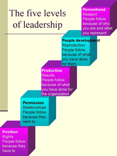 Five Levels Of Leadership Modifikasi Perilaku