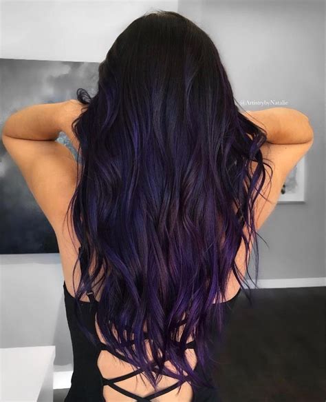dark purple hair color hair color for black hair cool hair color brunette hair color purple