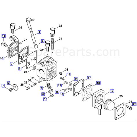 Stihl Sh 85 Blow Vac Sh85 Parts Diagram Carburetor C1q S68a
