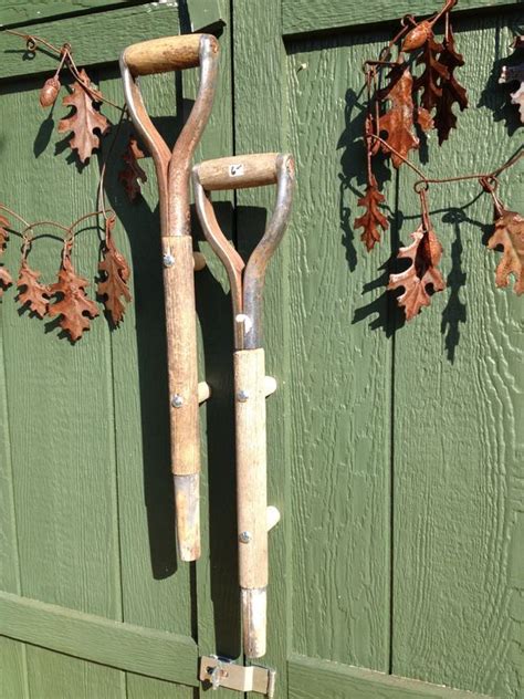 Old Shovel Handles Repurposed As Door Handles Old Garden Tools