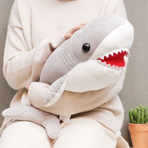 Neat Soft Shark Stuffed Animal 255 Plush Fish Toy Large Body Pillow