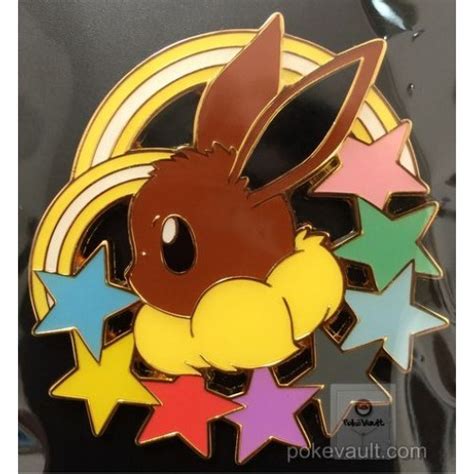 Pokemon Center 2017 Eevee Collection Colorful Campaign Eevee Pin Badge