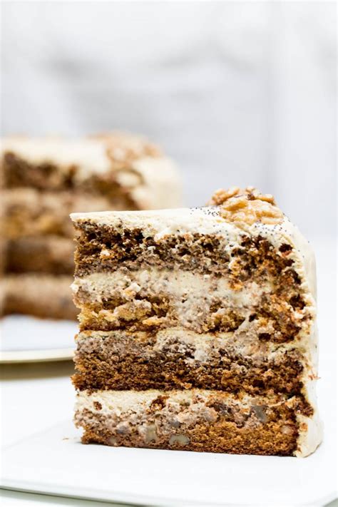 Honey Walnut Poppy Seed Cake Momsdish Food Cakes Cake Desserts
