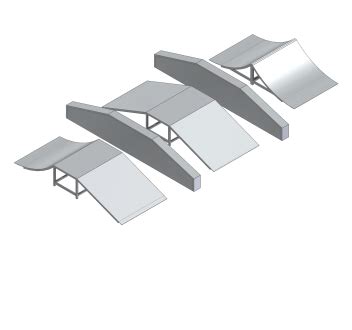 Structures de skatepark - Modules de roller - Modules de sauts