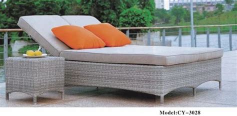 Grey Outdoor Rattan Sunbathing Bed Size Standard Id 11345235333