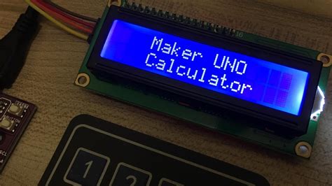 Calculator Using I2c Lcd And 4x4 Keypad On Arduino Youtube