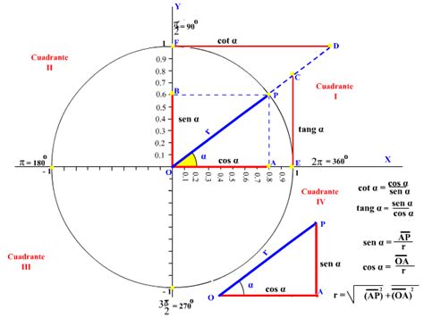 Círculo Trigonométrico Y Funciones Trigonométricas Matematicas Modernas