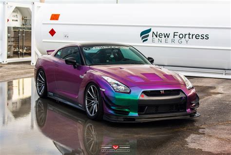 purple godzilla nissan gt r r35 by vossen nissan gt r nissan gtr