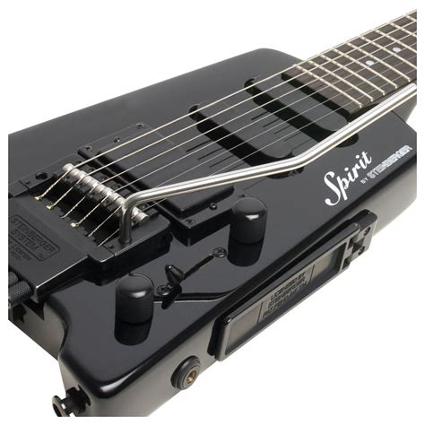 Disc Steinberger Spirit Gt Pro Standard Electric Guitar Black Gear4music