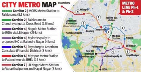 expansion of hyderabad metro phase ii with new routes to airport hyderabad news times of india