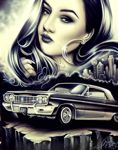 Lowrider Chicano Drawings Np
