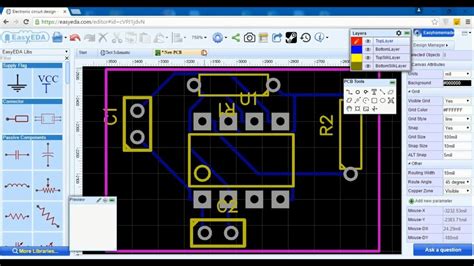 Several free pcb design and electronic design automation (eda) packages are available for creating printed circuit board layouts. EasyEDA - Free online Schematic & PCB Design Software ...