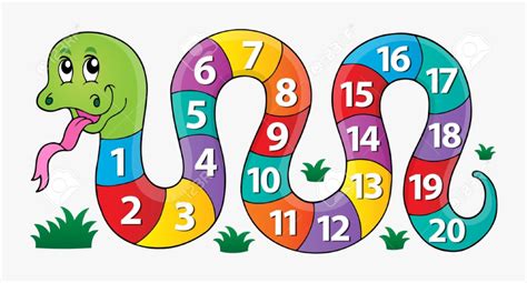 Dltk's crafts for kids numbers snakes paper craft. Numbers Snake With Theme Imag Clipart Transparent Png ...