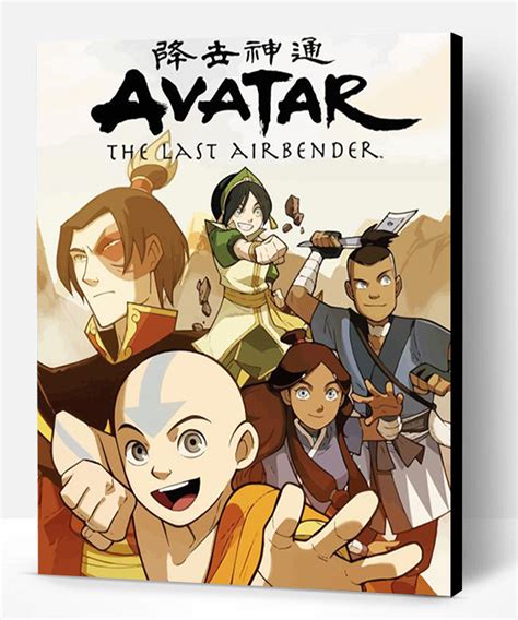 Avatar Last Airbender Anime Poster Paint By Numbers Paint By Numbers Pro