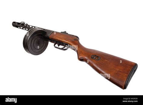 A Russian Submachine Gun Ppsh 41 Cut Out Stock Images Pictures Alamy