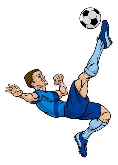 Jogador De Futebol Do Futebol Dos Desenhos Animados Ilustração Do Vetor