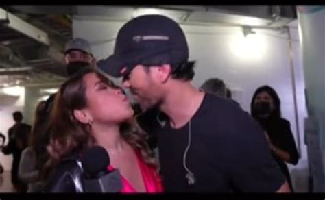 Enrique Iglesias Stars In A Controversial Kiss With A Reporter
