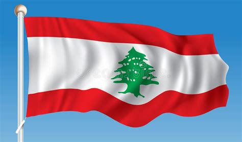 Flag Of Lebanon Stock Vector Illustration Of Nation 107599806