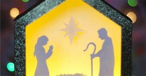 Papermau Christmas Time Shadowbox Nativity Scene Paper Model By