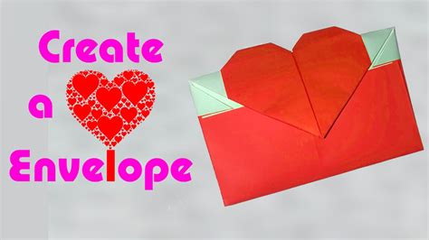How To Make An Origami Heart Envelope For Your Lover Youtube