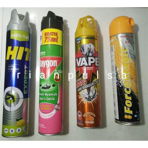 Jual Baygon Hit Obat Anti Nyamuk Spray Kecoa Serangga Aerosol Semprot 600ml 200 Ml Force