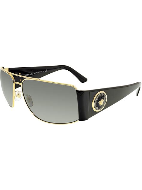 Versace Ve2163 100287 63 Black Aviator Sunglasses