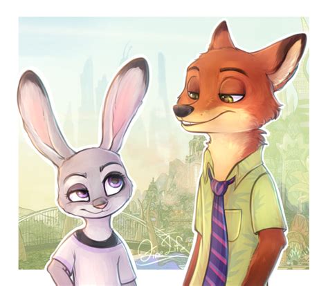 Judy Hoops And Nick Wilde By Andyfirelife On Deviantart