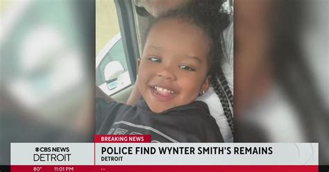 Police Body Of Missing 2 Year Old Wynter Cole Smith Found In Detroit Cbs Detroit