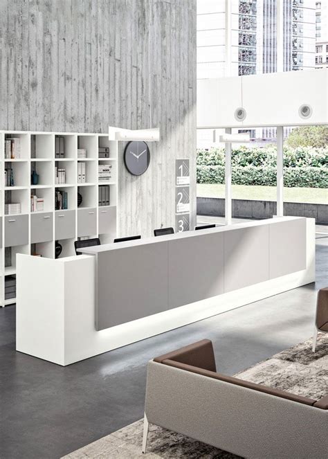 Mostrador Z Recepcion Blanco Custom Reception Desk Reception Desk Design Reception Furniture