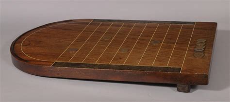 S4672 Antique Victorian Mahogany Shove Halfpenny Board Bada