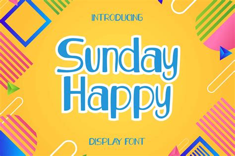 Sunday Happy Font Free Fonts