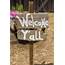 Rustic Wood Welcome Sign