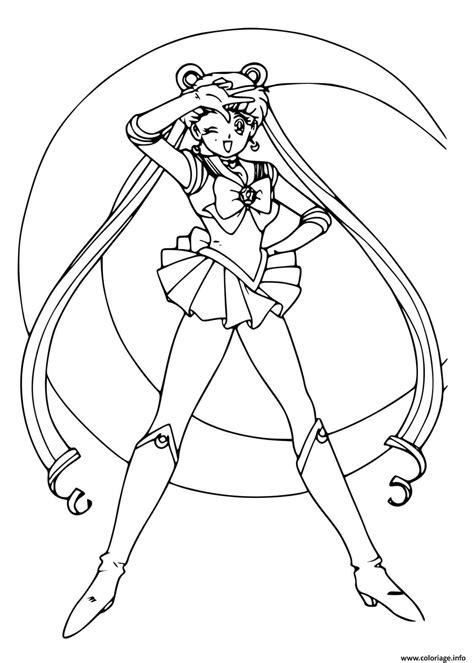 Coloriage Anime Sailor Moon JeColorie