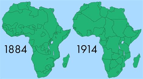 Map created by reddit user kurupt4ever want to understand religion in africa? Boundaries of Africa (1884 vs 1914) - Vivid Maps