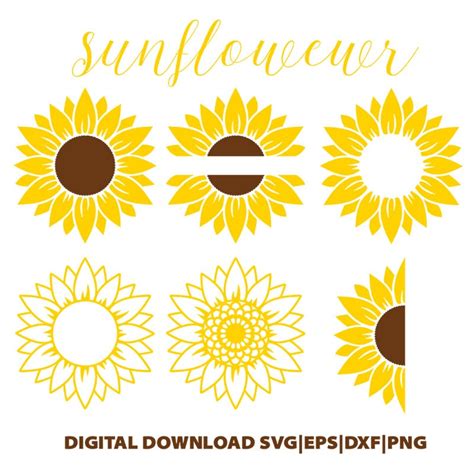 Sunflower Cricut Explore Air Free Layered Svg Files | My XXX Hot Girl