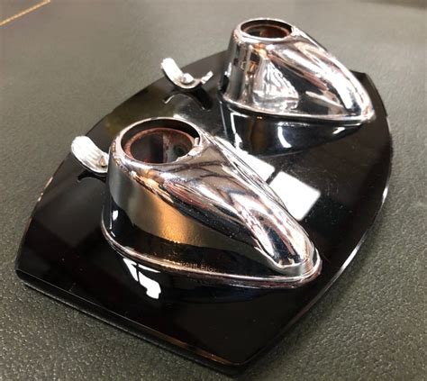 Buy Art Deco Black Glass And Chrome Ink Well From Moonee Ponds Antiques