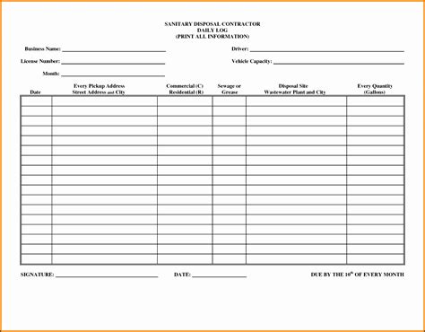 Employee Log Book Template For Effective Time Management In 2023 Free