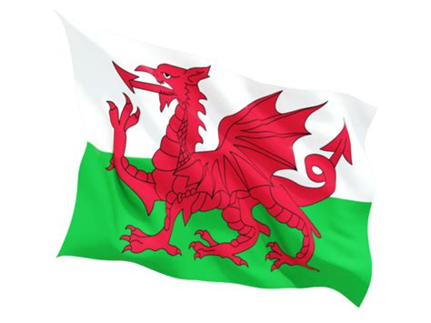 Fluttering Flag Illustration Of Flag Of Wales